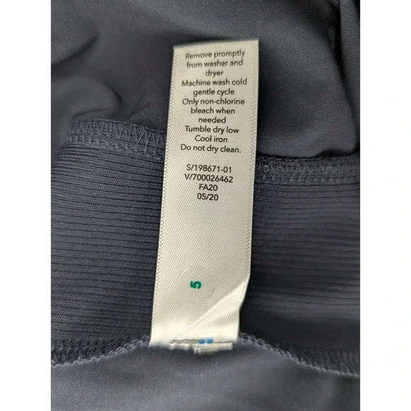 Athleta Brooklyn Jogger size 10 Womens Pants 198671 Pull On Blue Active Ribbed - Picture 10 of 10